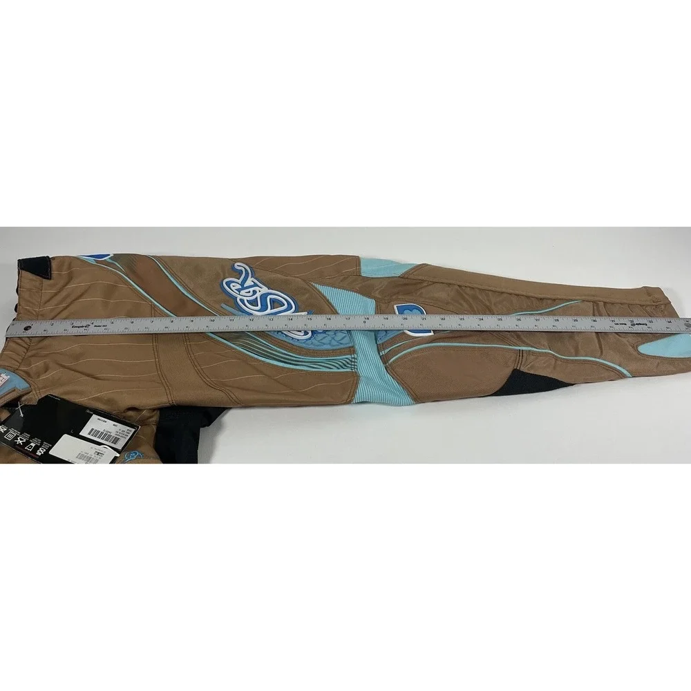 MSR Starlet Youth Motocross‎ Pants Brown Blue Floral Racing Gear Size 14 NWT